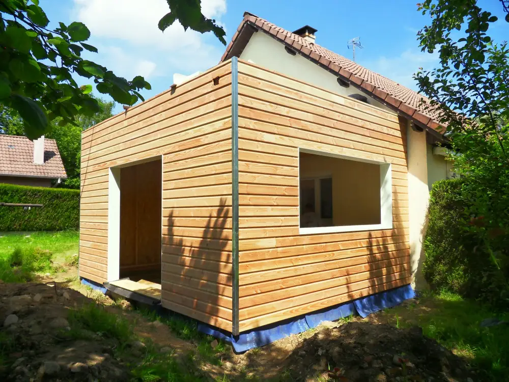 Extension en bardage douglas