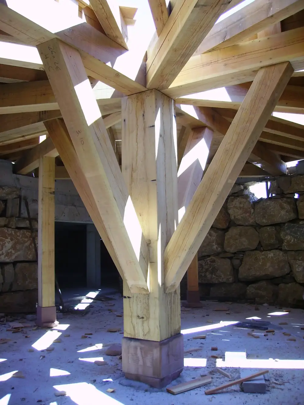 Charpente traditionnelle à Plancher-Bas - Charpenterie familiale Obrecht (7)